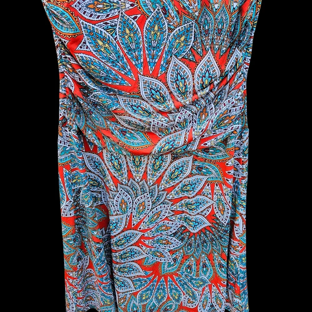 Enfocus Studio Patterned Mini Dress Women Size 14 - Picture 8 of 16